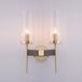 Angelina Elegance Meets Warm Illumination: The Gold Fluted Glass Wall Light 2 / Brass Wall Lamp