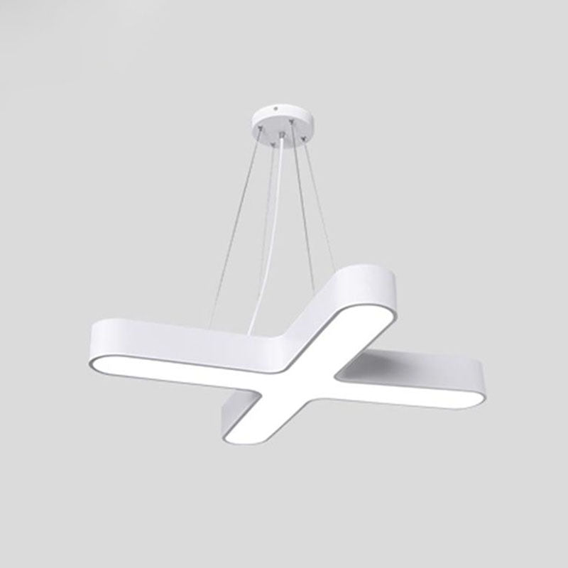 Marley Elegance Meets Functionality: X - Shaped Led Pendant Light White / Large