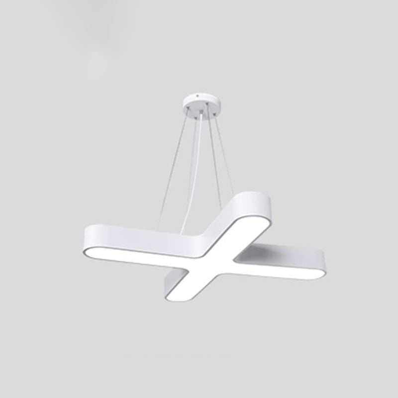 Marley Elegance Meets Functionality: X - Shaped Led Pendant Light White / Small