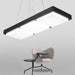 Anaïs’s Minimalist Led Pendant Light - Sleek Acrylic Rectangle For Office And Dining Black Lights