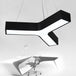 Chloe’s Y - Shaped Pendant: Modern Minimalism For Your Home Black / 27.5’