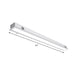 Nora Modern Led Light Bar - White Flush Mount In Multiple Sizes