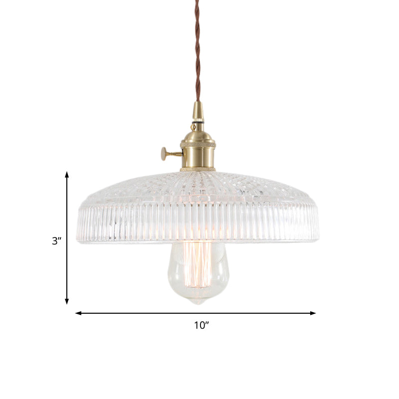 Natalie Vintage Clear Glass Pendant Lamp