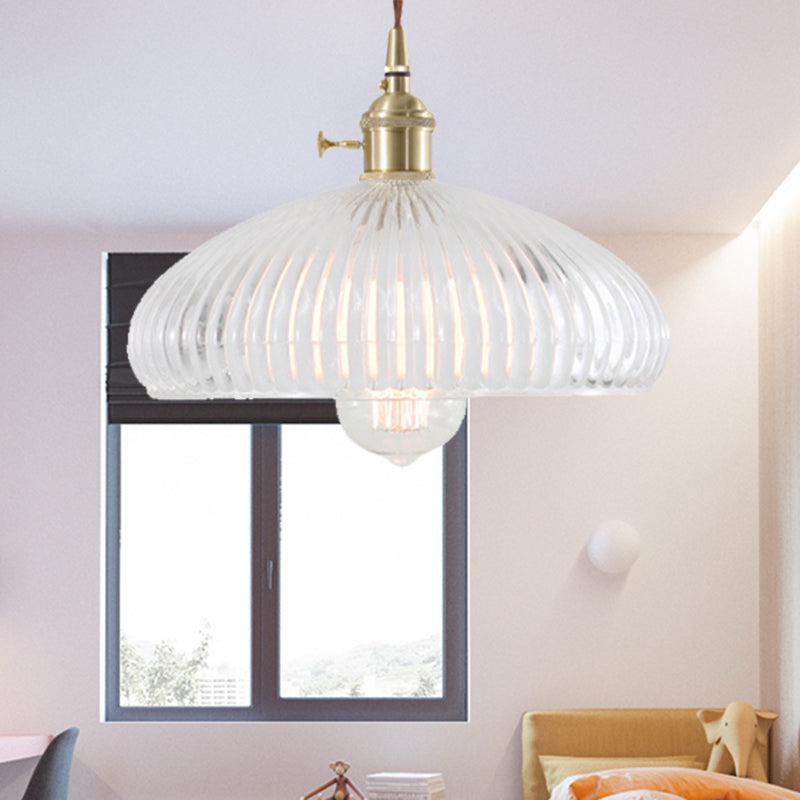 Natalie Vintage Clear Glass Pendant Lamp