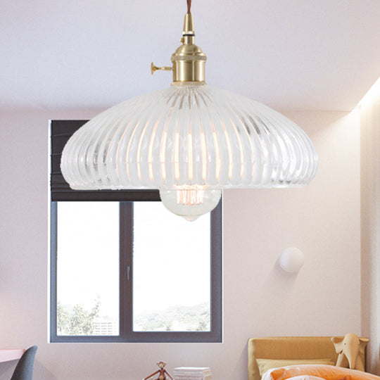 Natalie Vintage Clear Glass Pendant Lamp