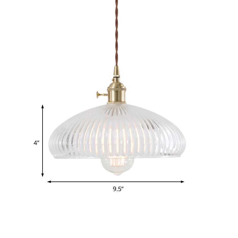 Natalie Vintage Clear Glass Pendant Lamp