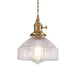 Ariana - Modern Industrial Pendant Light With Clear Glass Bowl (1 - Light Brass) Lighting