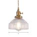 Ariana - Modern Industrial Pendant Light With Clear Glass Bowl (1 - Light Brass) Lighting