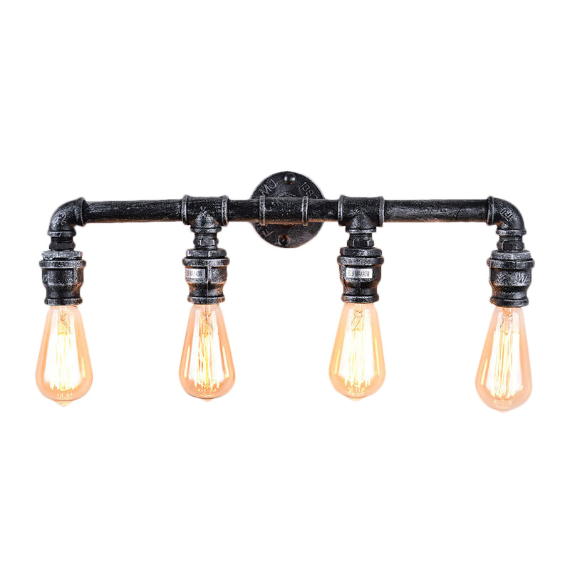 Eden Your Space With Industrial Charm: The 4 - Bulb Wall Sconce