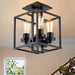 Aubrie Square Ceiling Light - Industrial Style For Modern Living Fixtures