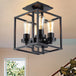 Aubrie Square Ceiling Light - Industrial Style For Modern Living Fixtures