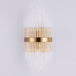 Sara: Crystal Rod Wall Sconce With Two Lights In Gold