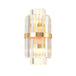 Sara: Crystal Rod Wall Sconce With Two Lights In Gold / C