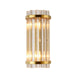 Sara: Crystal Rod Wall Sconce With Two Lights In Gold / G