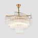 Vanessa Elegance Meets Sparkling Brilliance: The Clear Crystal Postmodern Gold Chandelier