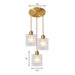 Leilani Modern Brass Pendant: Prismatic Glass Meets Chic Style