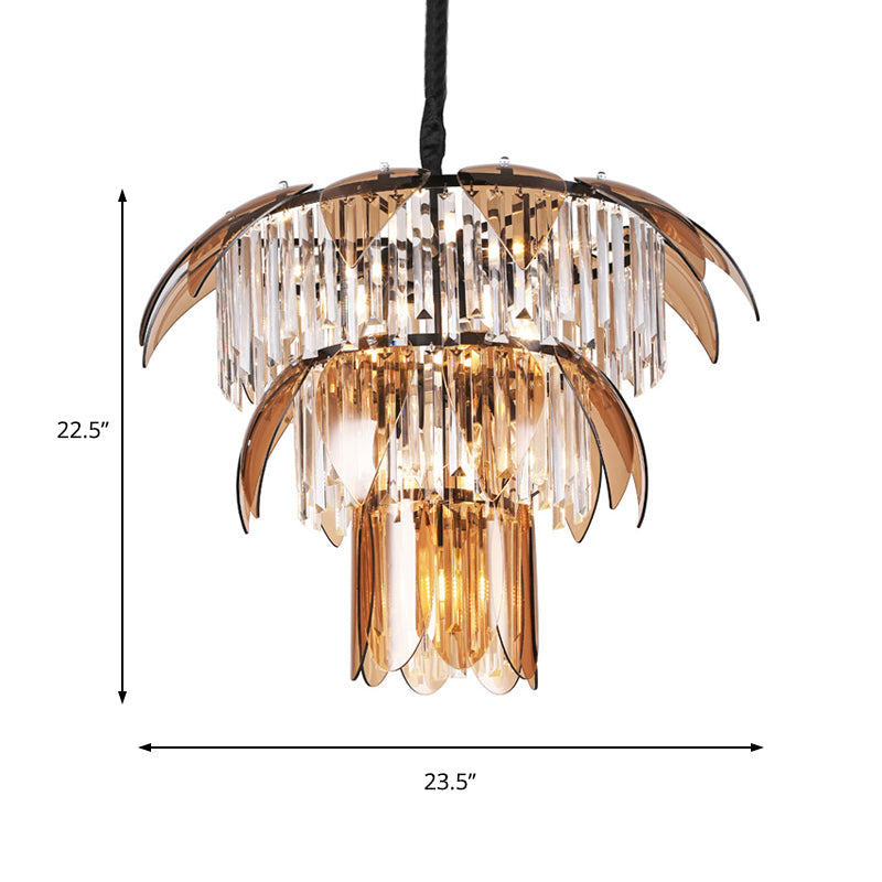 Evelyn’s Enchanting Crystal Chandelier: Light Up Your Living Room In Style