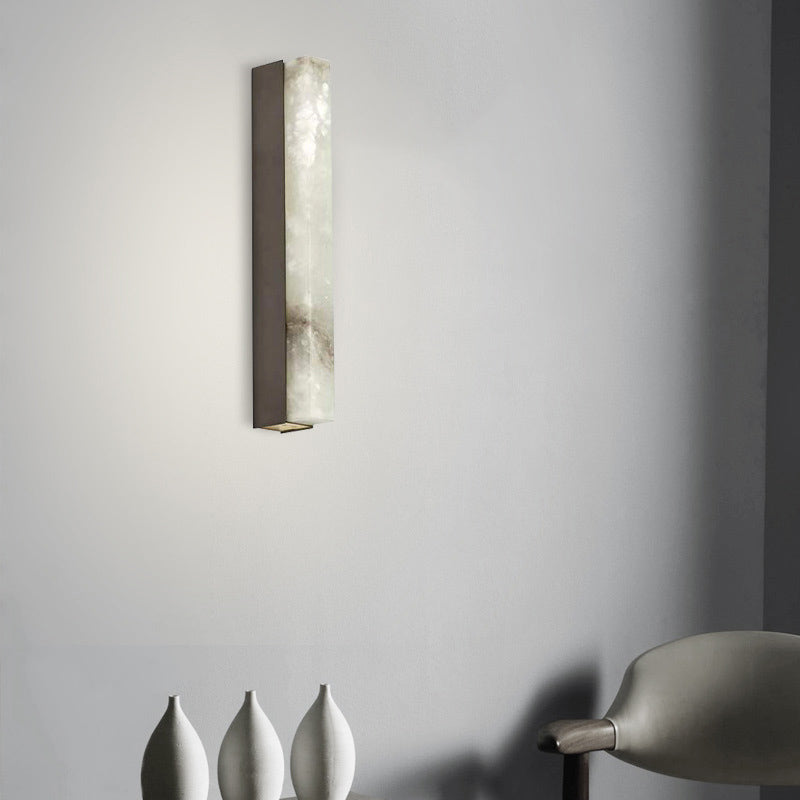 June: Rectangular Led Wall Sconce Black