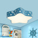 Celestial Cuddles: Sparkling Starry Night Led Ceiling Light For Kids