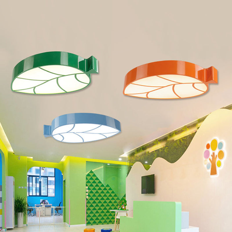 Bring Nature’s Tranquility To Your Nursery: Leaf - Shaped Led Ceiling Light