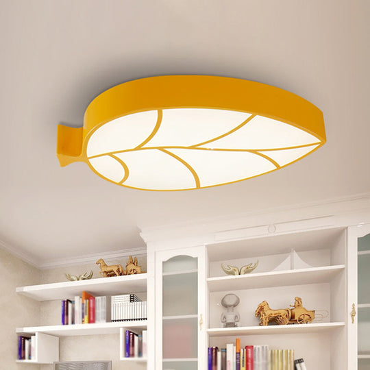 Bring Nature’s Tranquility To Your Nursery: Leaf - Shaped Led Ceiling Light