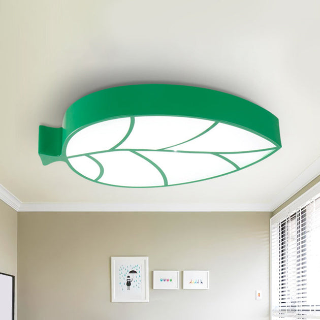 Bring Nature’s Tranquility To Your Nursery: Leaf - Shaped Led Ceiling Light