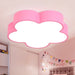 Blooming Delight: Dimmable Flower Led Ceiling Light For Kids Pink / 18’ White