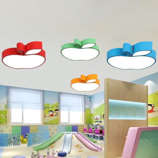 Brighten And Delight: Playful Apple - Shaped Nursery Light Ceiling