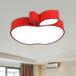 Brighten And Delight: Playful Apple - Shaped Nursery Light Red / White Ceiling