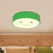 Brighten Your Child’s Day With The Happy Face Led Nursery Ceiling Light! Green / White Light