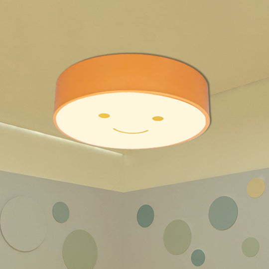 Brighten Your Child’s Day With The Happy Face Led Nursery Ceiling Light! Yellow / White Light