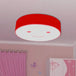 Brighten Your Child’s Day With The Happy Face Led Nursery Ceiling Light! Red / White Light Fixtures