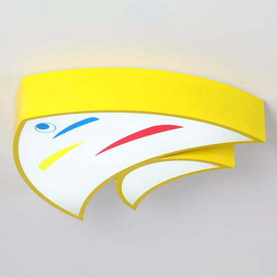 Melody Friendly Fish - Dimmable Led Ceiling Light Yellow / White