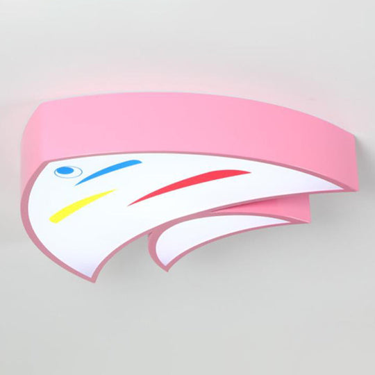 Melody Friendly Fish - Dimmable Led Ceiling Light Pink / Warm