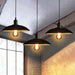 Audrey Metal Pot Lid Pendant Light - Chic 1 - Light Fixture For Restaurants Black Outer & White