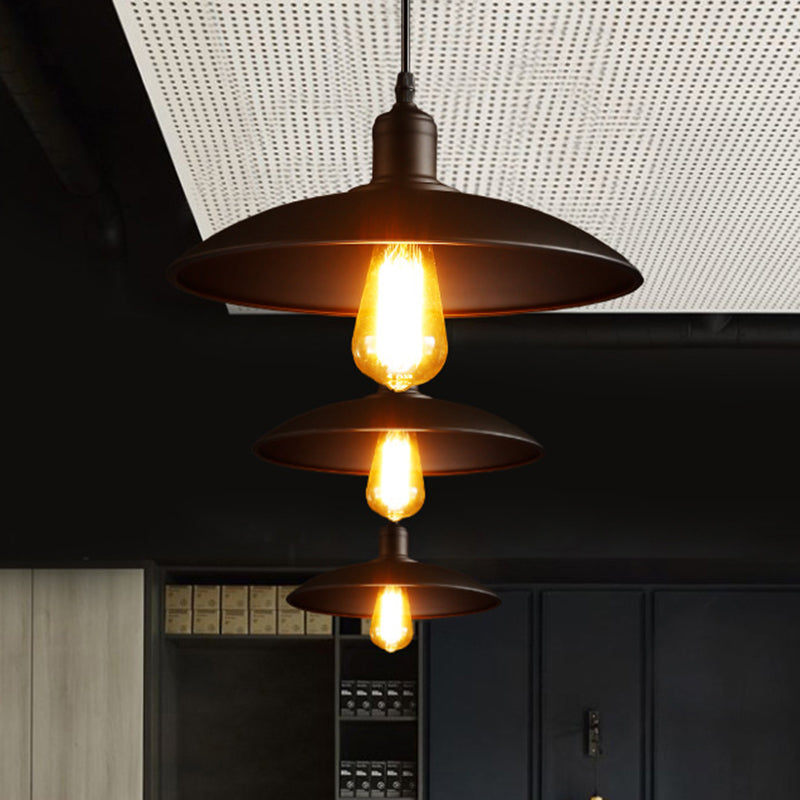 Audrey Metal Pot Lid Pendant Light - Chic 1 - Light Fixture For Restaurants Lighting