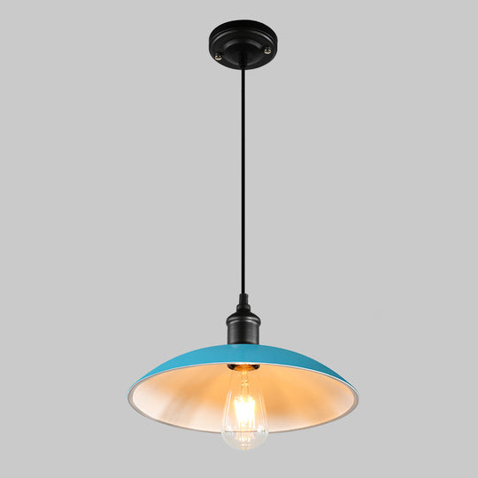 Unveiling The ’Blake’ Industrial Pendant Light: A Versatile Gem For Restaurants Blue / 12.5’