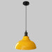 Savannah Metal Pendant Light - Versatile 1 - Light Fixture For Dining Areas Yellow / 12’