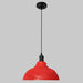 Savannah Metal Pendant Light - Versatile 1 - Light Fixture For Dining Areas Red / 12’