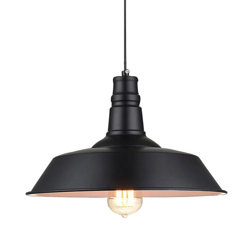 Diana Industrial Chic Pendant: A Versatile Lighting Solution Black Outer & White Inner / 10’