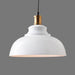 Aaliyah - Adjustable Industrial Dome Pendant Light White / 12’ Lighting