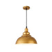 Aaliyah - Adjustable Industrial Dome Pendant Light Gold / 12’ Lighting