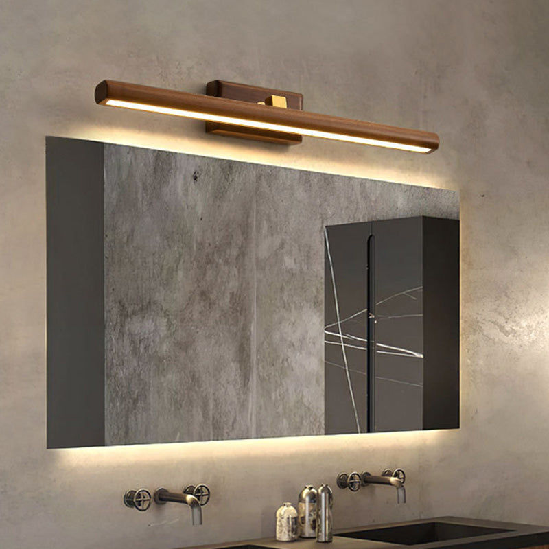 Nordic Simplicity Meets Modern Functionality: The Dark Wood Linear Wall Sconce