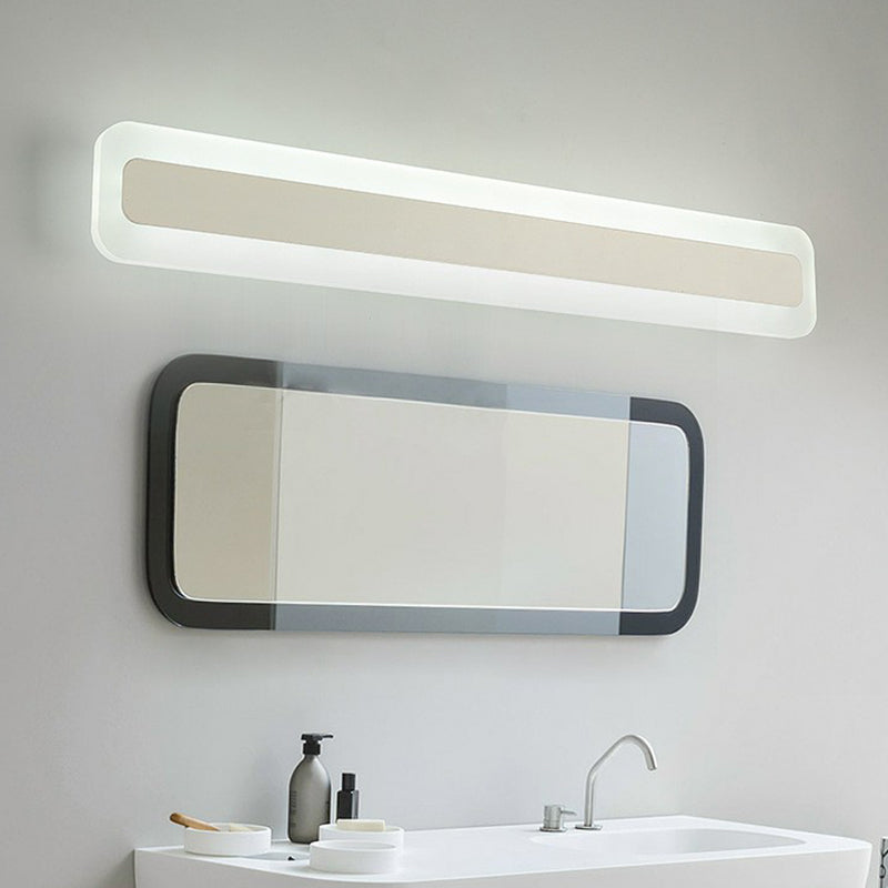 Sophia’s Rectangular Vanity Light - Modern Led Illumination For Bathrooms White / Small