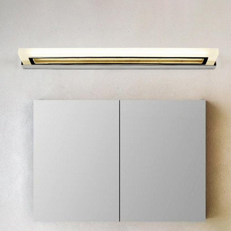 Illuminate Your Bathroom In Style: Modern Chrome Led Sconce Light / Medium Warm