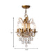 Gemma Elegance Meets Sparkling Brilliance: The Gold Crystal Drop Chandelier