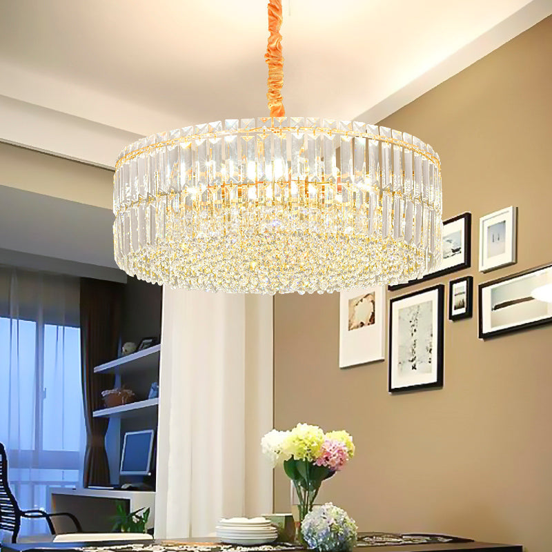 Captivate With Brilliance: Stella’s Modern Crystal Chandelier Gold / 19.5’