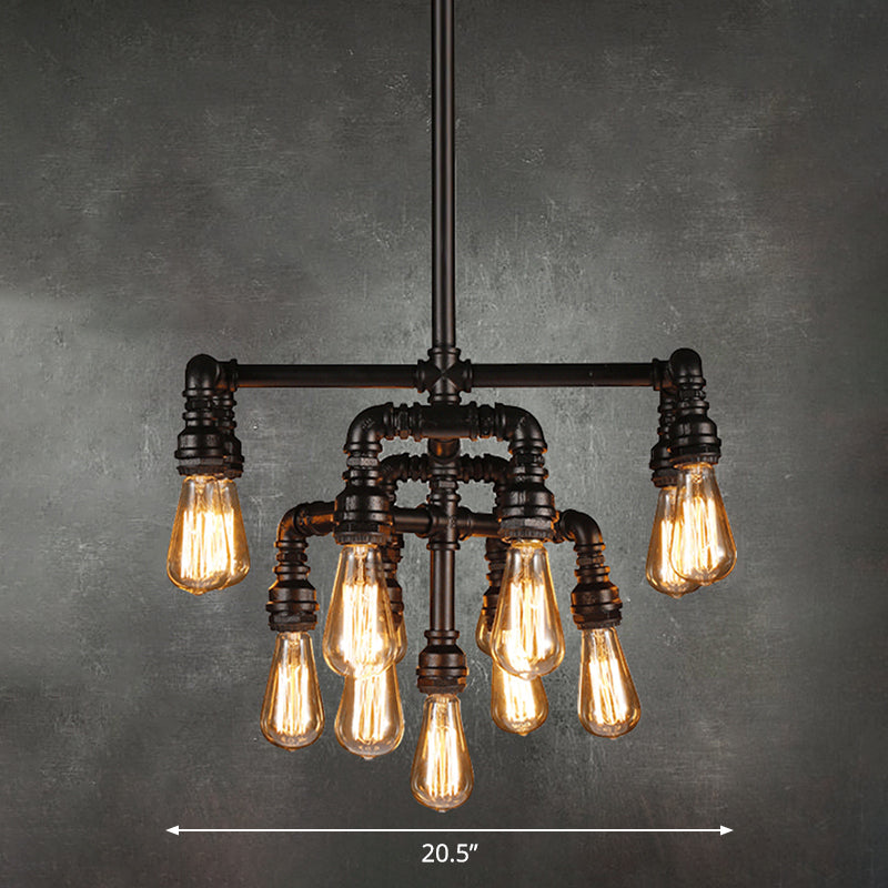 Avery Industrial Chandelier - Bold Statement For Any Space Ceiling Light