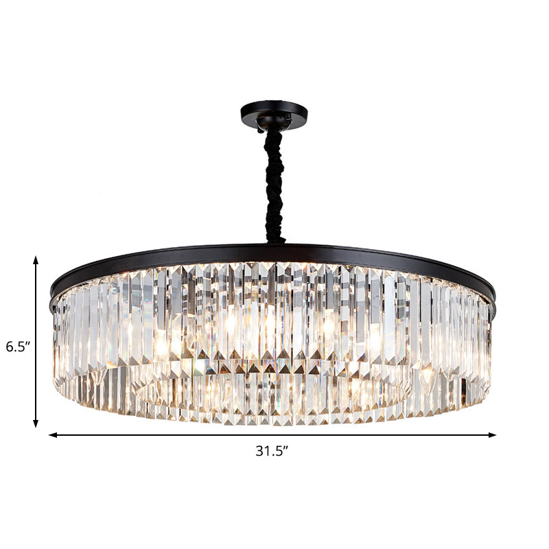 Emilia Modern Crystal Chandelier: Sparkling Elegance In Multiple Sizes (16’ 23.5’ 31.5’)