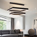 Maya’s Modern Majesty: Black 2 - Tier Led Chandelier